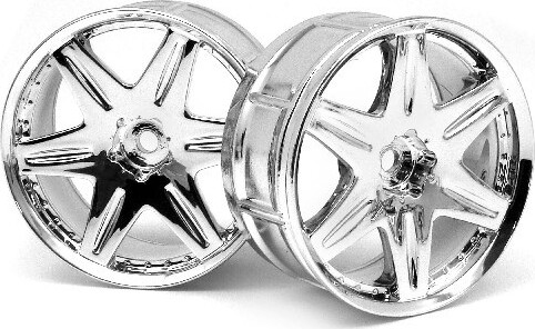 Lp29 Wheel Work Ls406 Chrome (2pcs) - Hp3343 - Hpi Racing