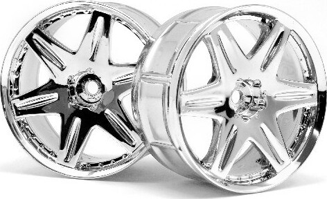 Lp32 Wheel Work Ls406 Chrome (2pcs) - Hp3344 - Hpi Racing