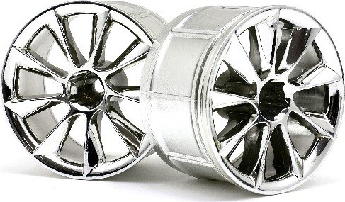 Lp35 Wheel Atg Rs8 Chrome (2pcs) - Hp33464 - Hpi Racing