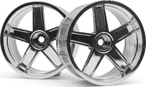 Lp35 Wheel Mf Type Chrome (9mm Offset/2pcs) - Hp33478 - Hpi Racing