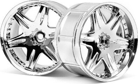 Lp35 Wheel Work Ls406 Chrome (2pcs) - Hp3345 - Hpi Racing