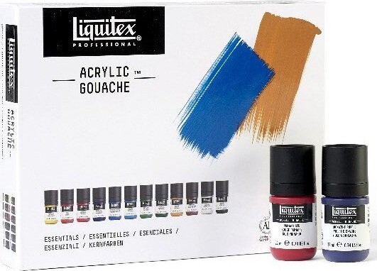 Billede af Liquitex - Gouache Akrylmaling Sæt - Essentials - 12x22 Ml