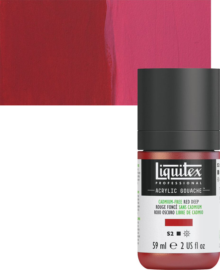 Liquitex - Gouache Akrylmaling - Cadmium Free Red Deep 59 Ml