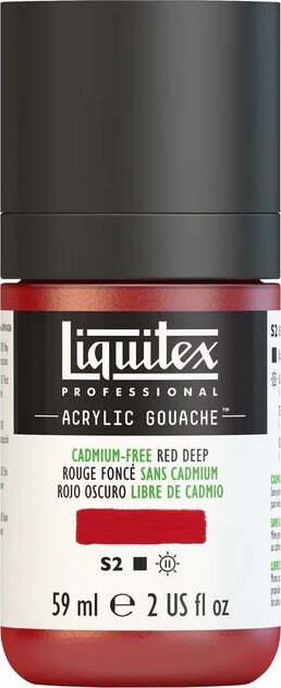 Liquitex - Gouache Akrylmaling - Cadmium Free Red Deep 59 Ml