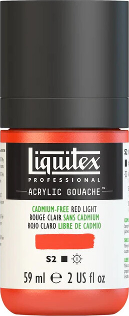 Liquitex - Gouache Akrylmaling - Cadmium Free Red Light 59 Ml