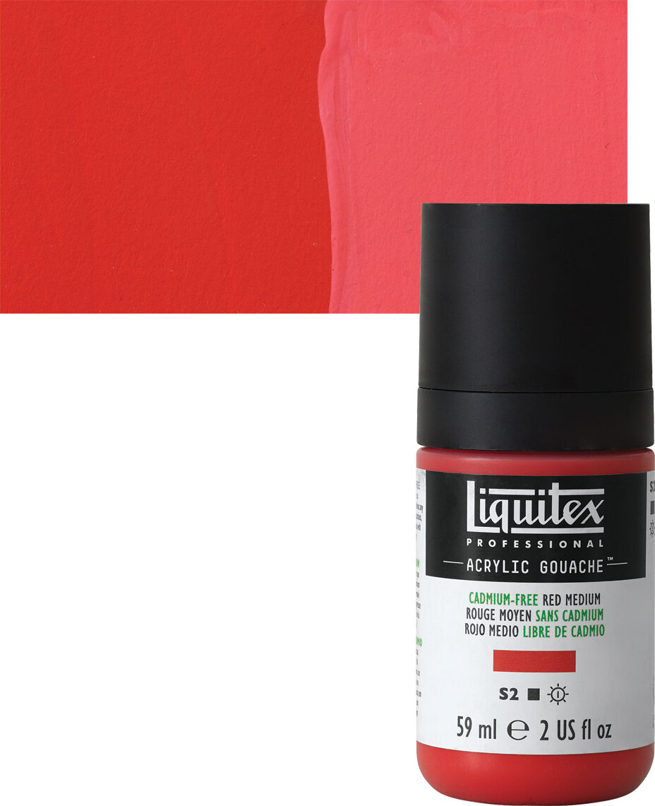 Billede af Liquitex - Akrylmaling Gouache - Cadmium Free Red Medium 59 Ml