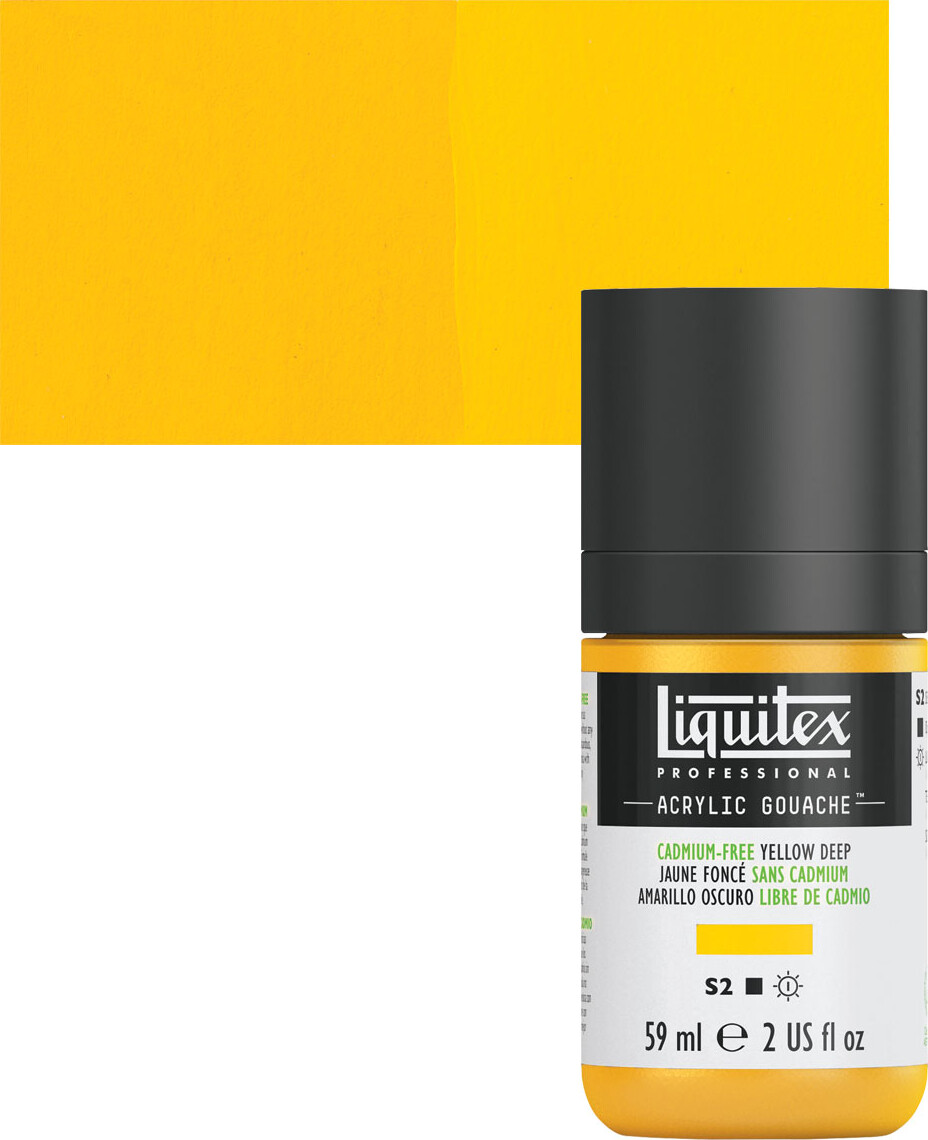 Liquitex - Gouache Akrylmaling - Cadmium Free Yellow Deep 59 Ml