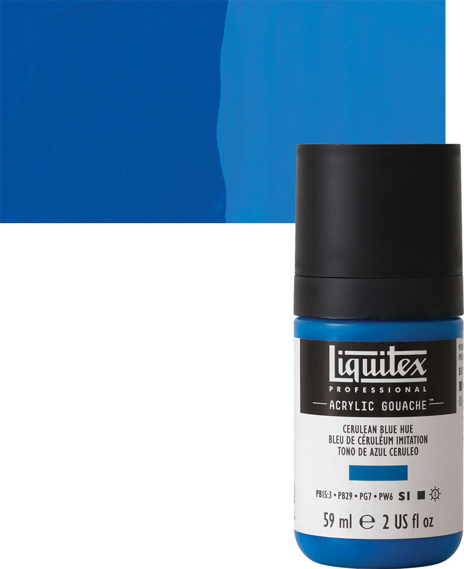 Liquitex - Akrylmaling Gouache - Cerulean Blue Hue 59 Ml