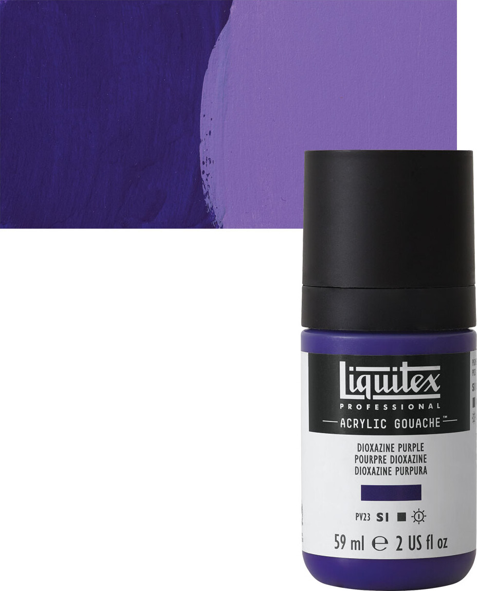 Se Liquitex - Gouache Akrylmaling - Dioxazine Purple 59 Ml hos Gucca.dk