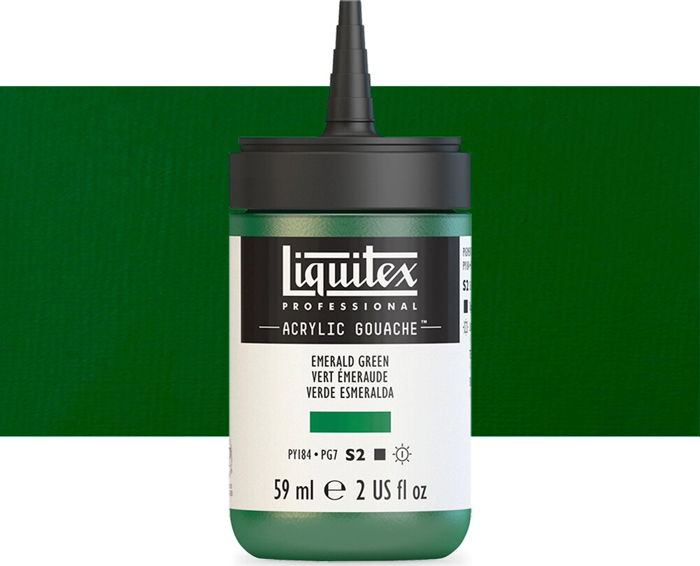 Se Liquitex - Gouache Akrylmaling - Emerald Green 59 Ml hos Gucca.dk