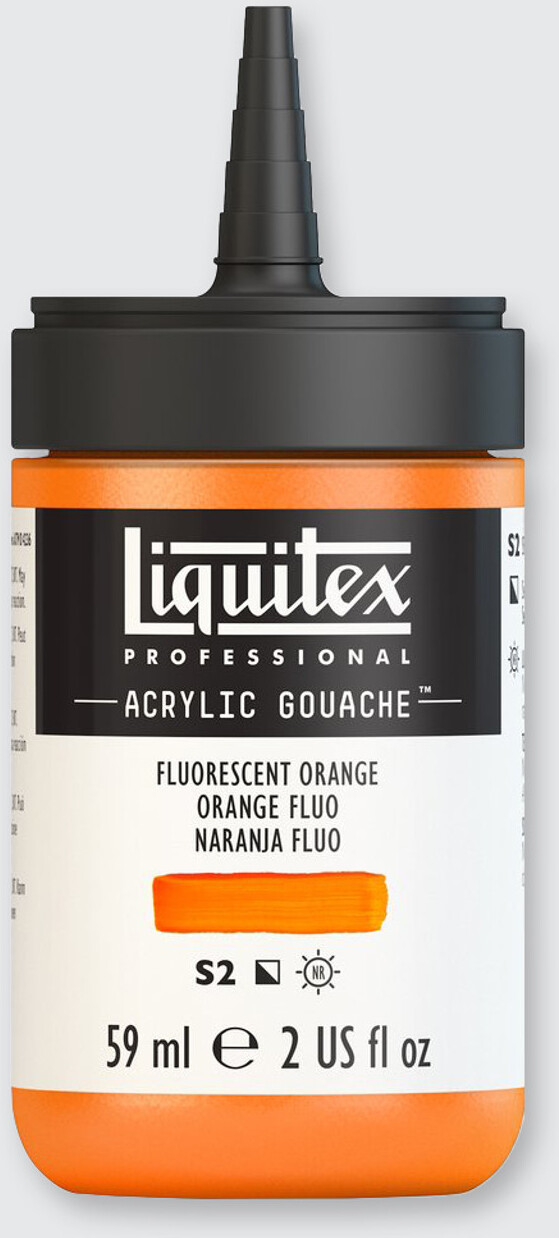 Billede af Liquitex - Gouache Akrylmaling - Fluorescent Orange 59 Ml