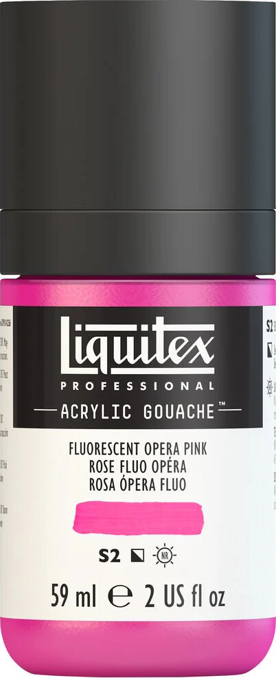 Liquitex - Gouache Akrylmaling - Fluorescent Opera Pink 59 Ml