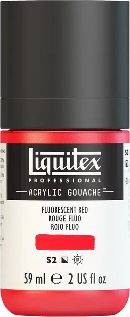 Liquitex - Gouache Akrylmaling - Fluorescent Red 59 Ml