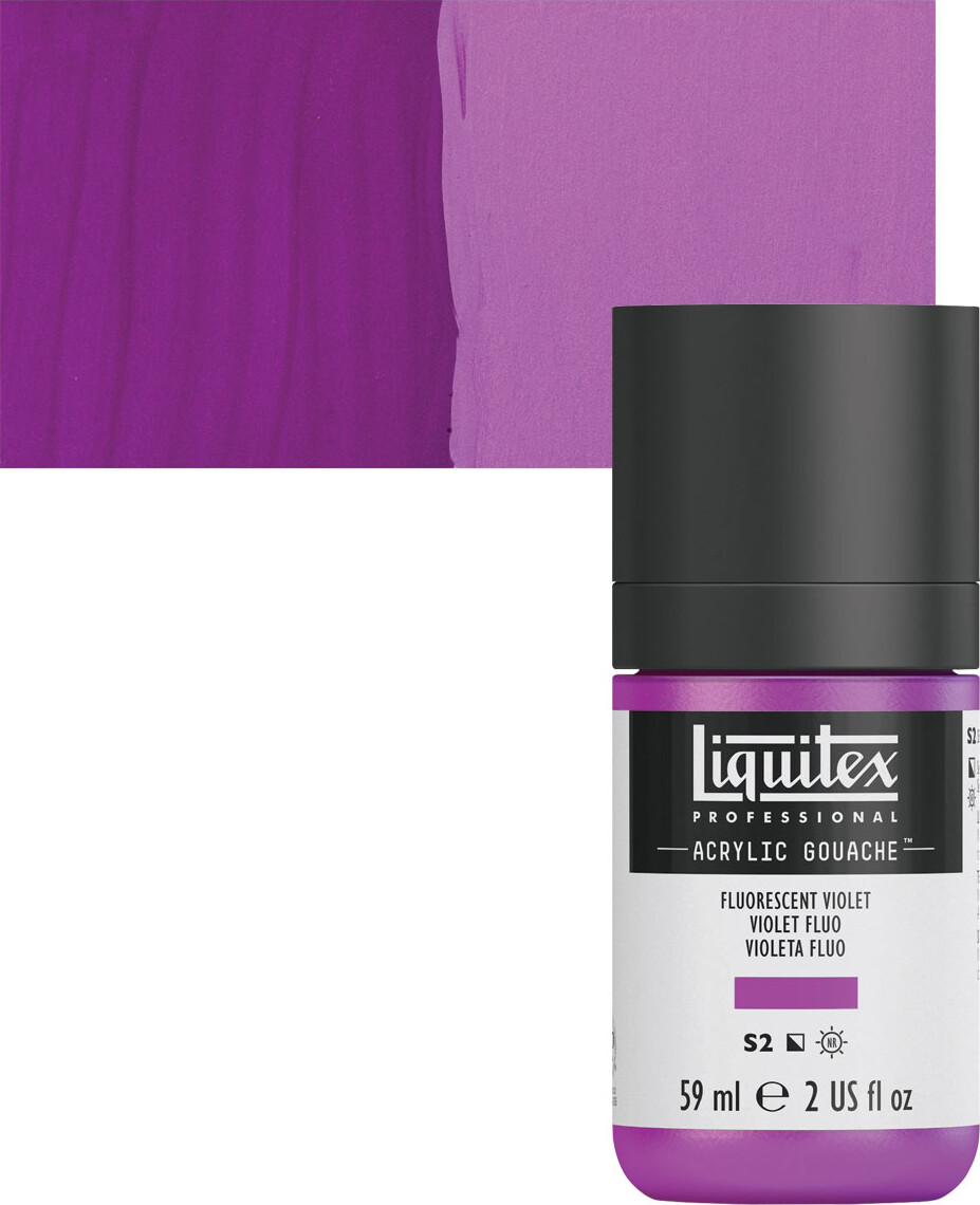 Liquitex - Gouache Maling - Fluorescent Violet 59 Ml