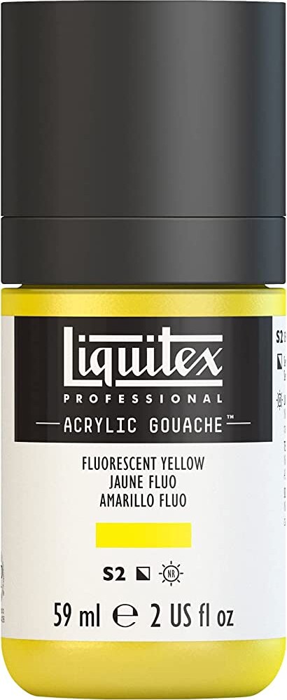 Billede af Liquitex - Akrylmaling Gouache - Fluorescent Yellow 59 Ml