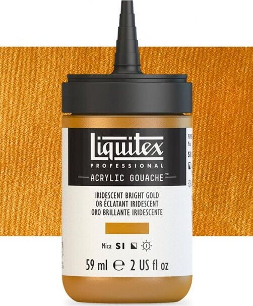 Se Liquitex - Gouache Akrylmaling - Iridescent Bright Gold 59 Ml hos Gucca.dk