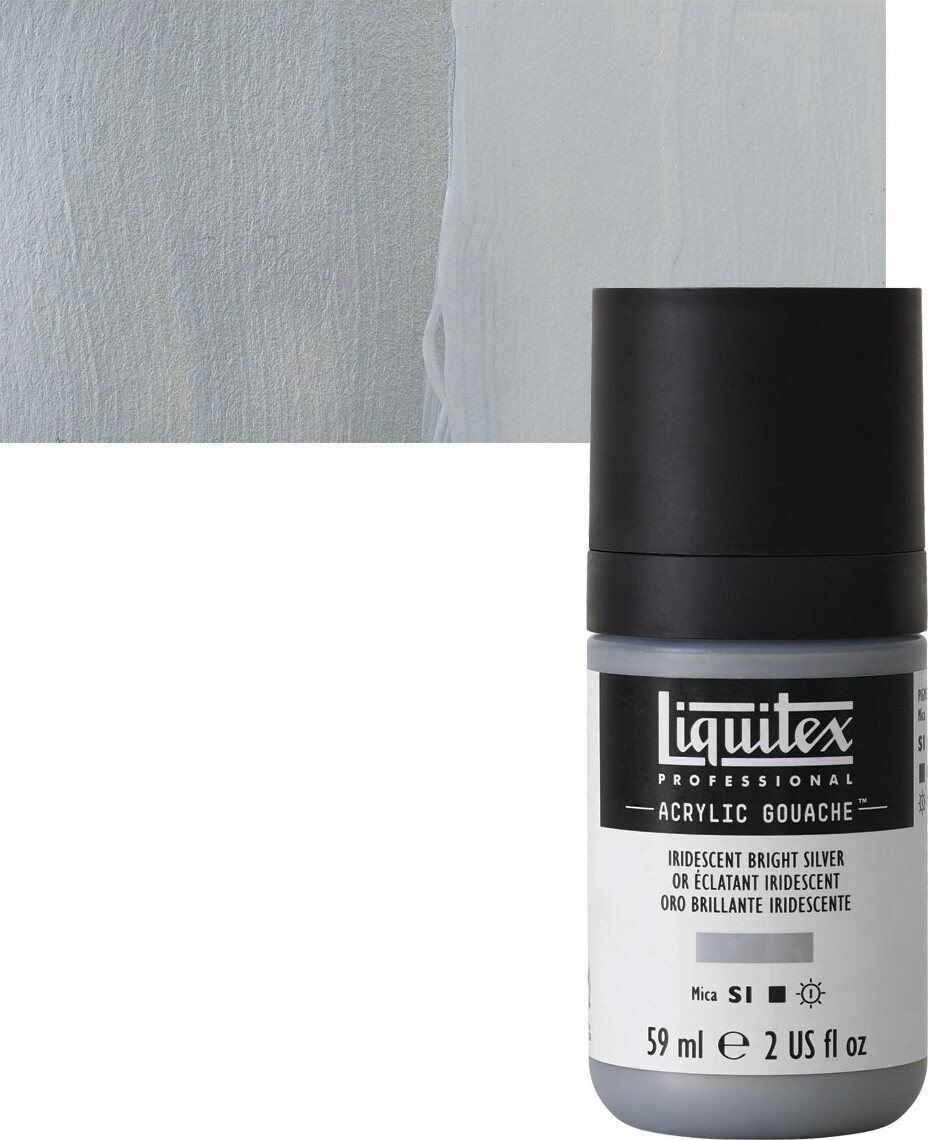 Liquitex - Gouache Akrylmaling - Iridescent Bright Silver 59 Ml