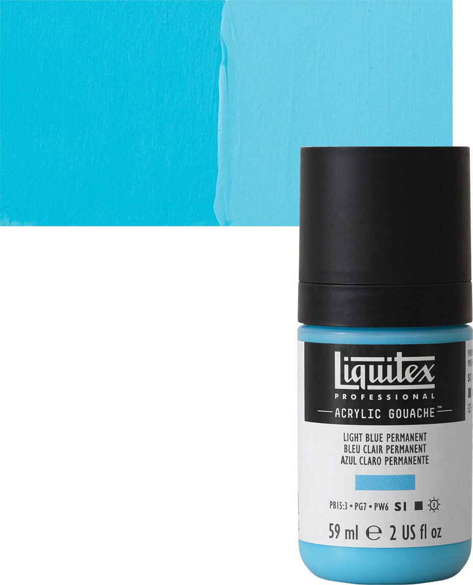 Liquitex - Gouache Akrylmaling - Light Blue Permanent 59 Ml