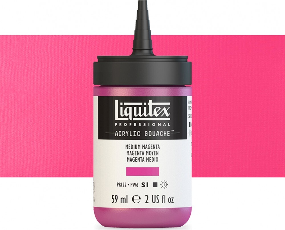Billede af Liquitex - Akrylmaling Gouache - Medium Magenta 59 Ml