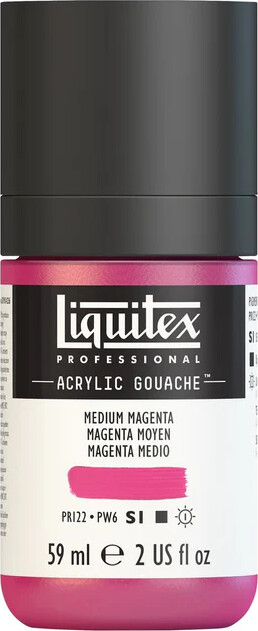 Liquitex - Akrylmaling Gouache - Medium Magenta 59 Ml