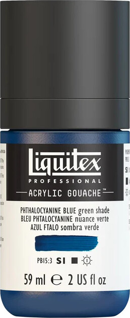 Liquitex - Gouache Akrylmaling - Phthalocyanine Blue - Green Shade 59 Ml