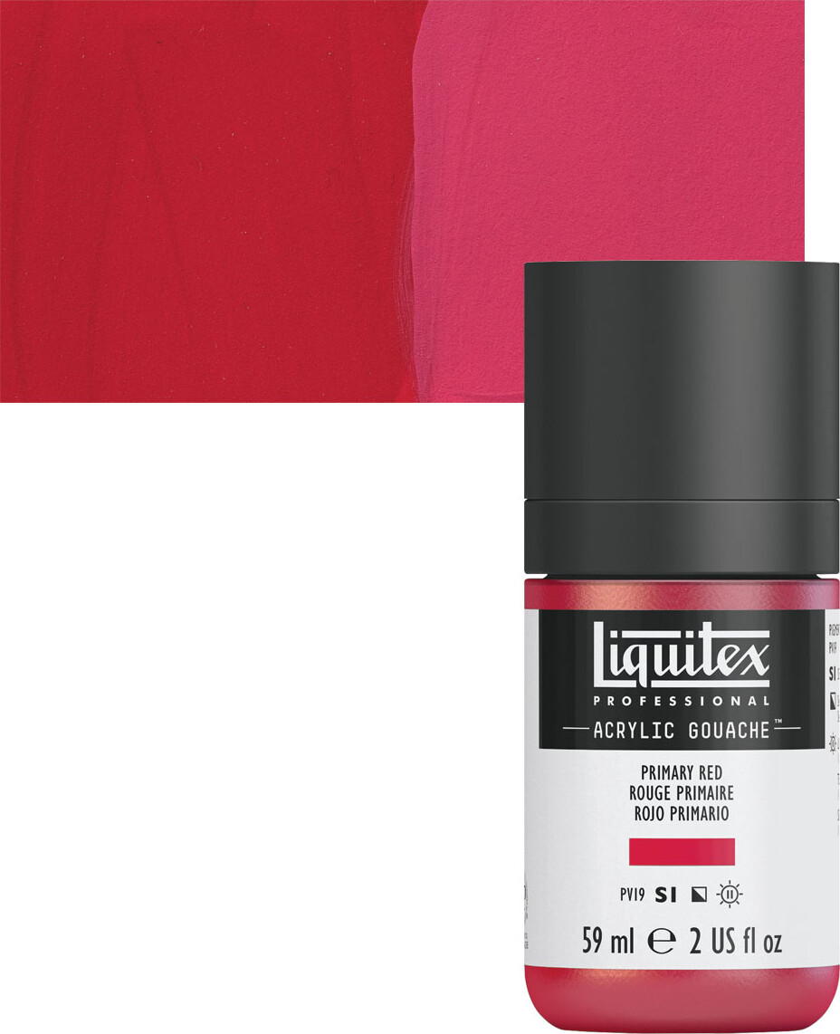 Liquitex - Gouache Akrylmaling - Primary Red 59 Ml