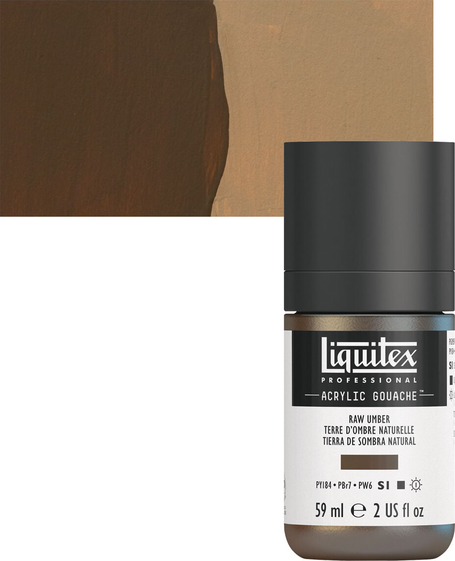Liquitex - Gouache Akrylmaling - Raw Umber 59 Ml