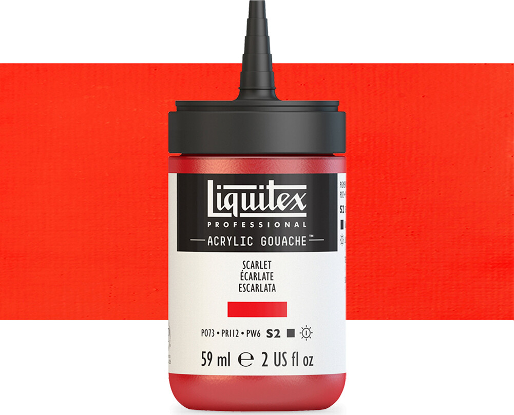 Se Liquitex - Gouache Akrylmaling - Scarlet 59 Ml hos Gucca.dk