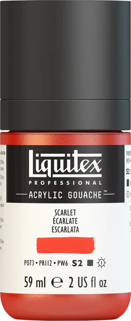 Liquitex - Gouache Akrylmaling - Scarlet 59 Ml