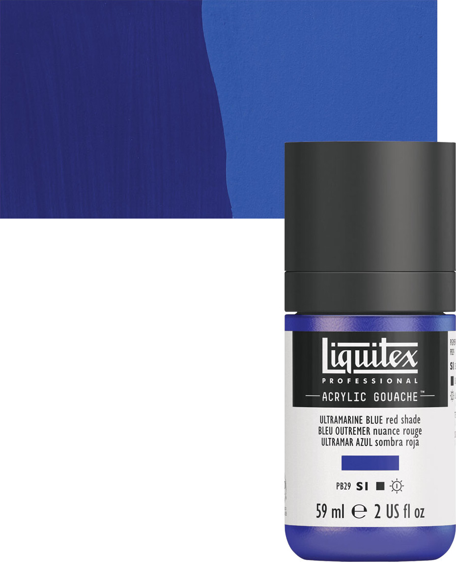 Se Liquitex - Gouache Akrylmaling - Ultramarine Blue - Red Shade 59 Ml hos Gucca.dk