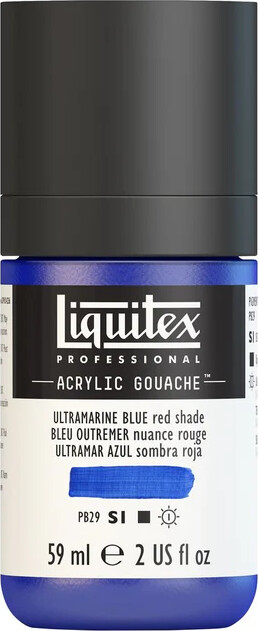 Liquitex - Gouache Akrylmaling - Ultramarine Blue - Red Shade 59 Ml