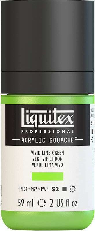 Billede af Liquitex - Gouache Akrylmaling - Vivid Lime Green 59 Ml