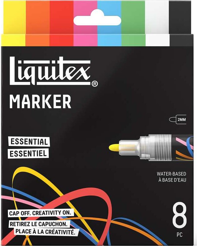 Liquitex - Essential Marker Set - 2 Mm - 8 Stk.