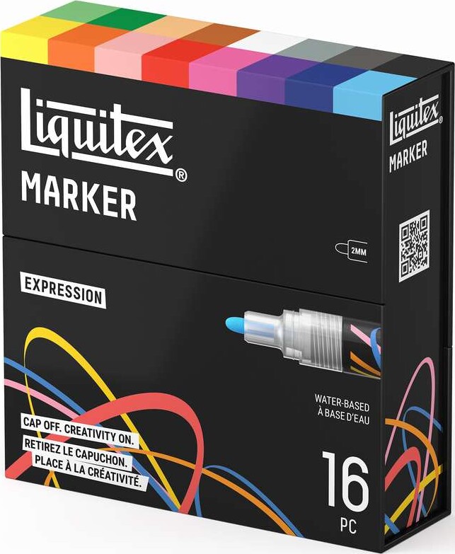 Liquitex - Expression Marker Set - 2 Mm - 16 Stk.