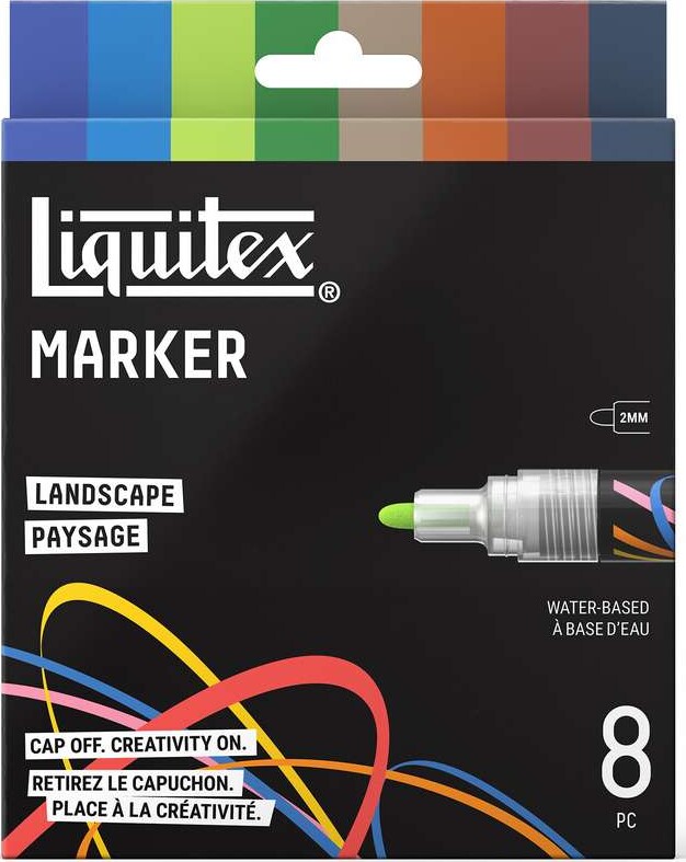 Liquitex - Landscape Marker Set - 2 Mm - 8 Stk.