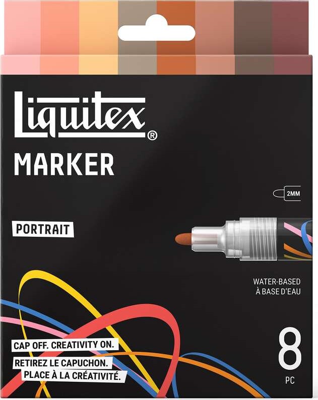 Liquitex - Portrait Marker Set - 2 Mm - 8 Stk.