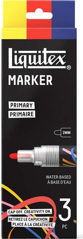 Liquitex - Primary Marker Set - Yellow Red Blue - 2 Mm - 3 Stk.
