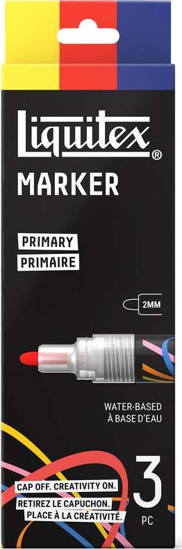 Liquitex - Primary Marker Set - Yellow Red Blue - 2 Mm - 3 Stk.
