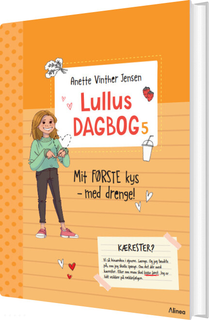 Billede af Lullus Dagbog 5, Mit Første Kys - Med Drenge!, Rød Læseklub - Anette Vinther Jensen - Bog hos Gucca.dk