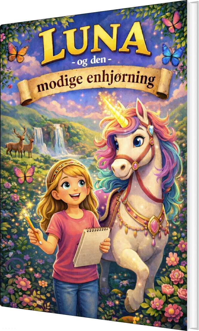 Luna Og Den Modige Enhjørning - Anja Lauritzen - Bog