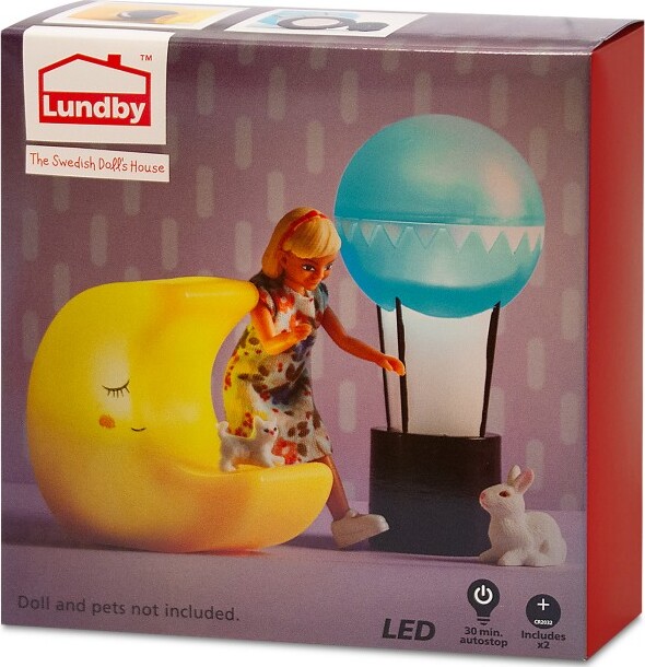 Lundby - Belysning Måne Og Luftballon Til Dukkehuset