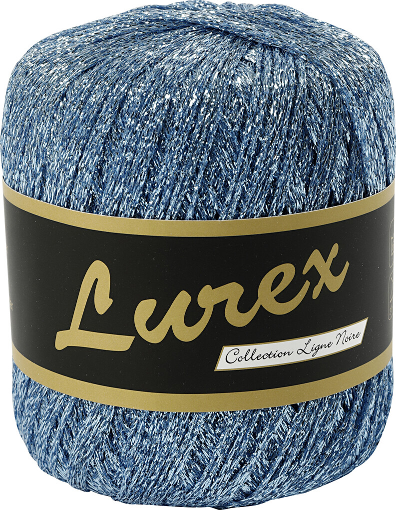 Lurex Garn - L 160 M - Lyseblå - 25 G