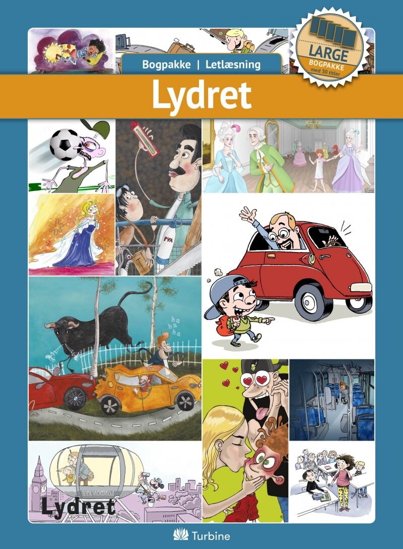 Lydret 0123 - Large 30 Bøger - Bog