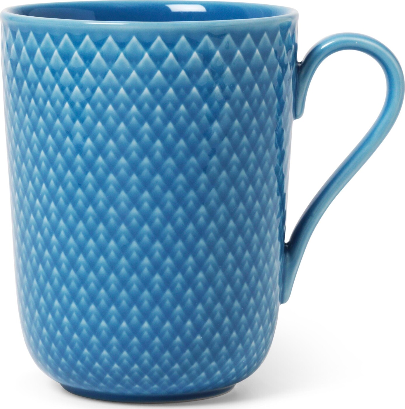 Lyngby Porcelæn - Rhombe Color Krus Med Hank - 33 Cl - Blå