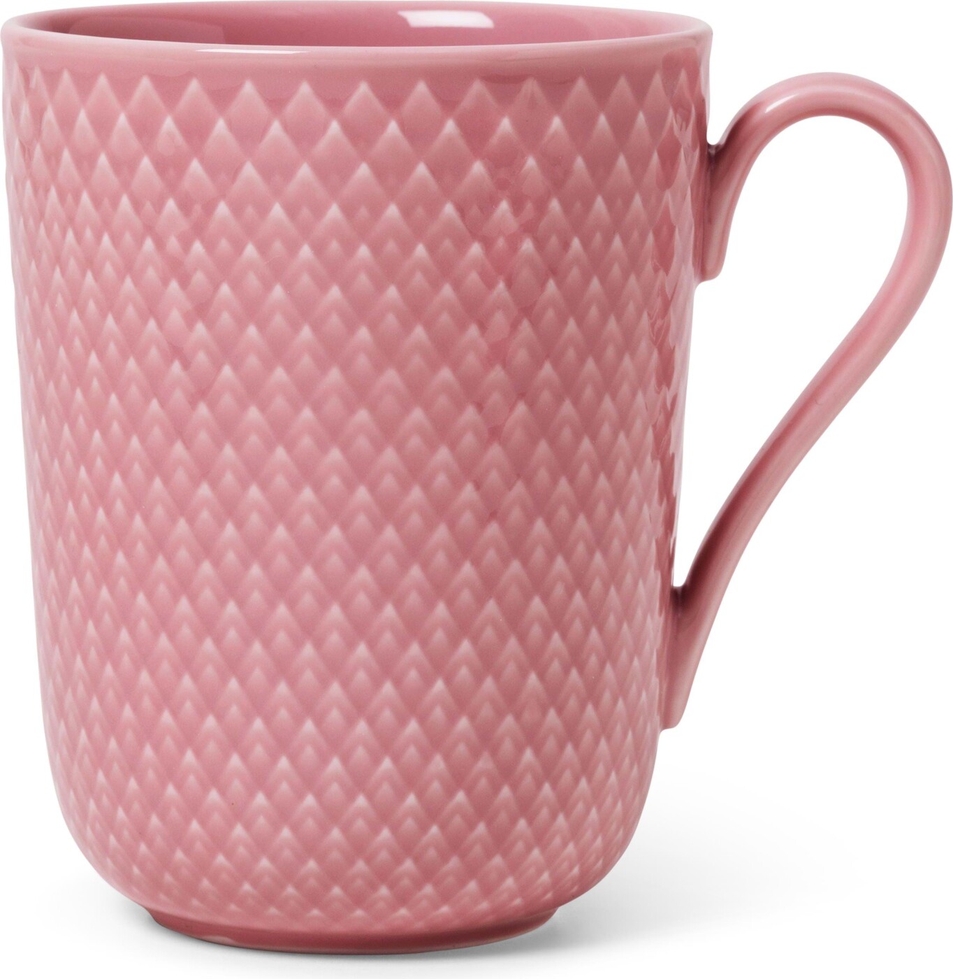 Lyngby Porcelæn - Rhombe Color Krus Med Hank - 33 Cl - Rosa