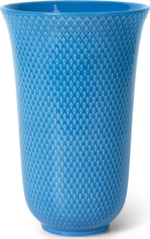 Lyngby Porcelæn - Rhombe Color Porcelænsvase 20 Cm - Blå