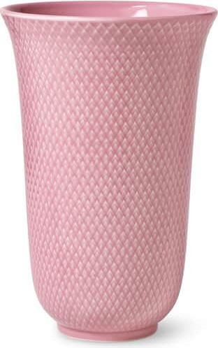 Lyngby Porcelæn - Rhombe Color Porcelænsvase 20 Cm - Rosa
