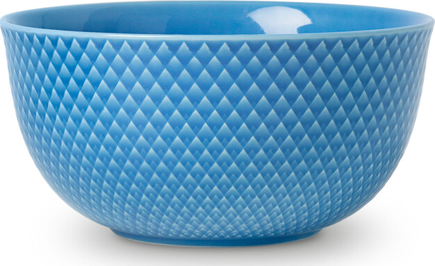 Lyngby Porcelæn - Rhombe Color Serveringsskål 17,5 Cm - Blå