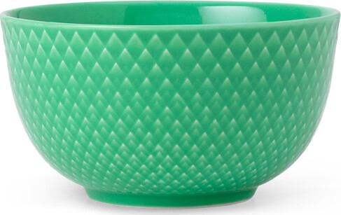 Lyngby Porcelæn - Rhombe Color Skål 11 Cm - Grøn