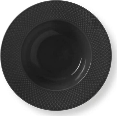 Lyngby Porcelæn - Rhombe Earth Dybtallerken 24,5 Cm - Slate